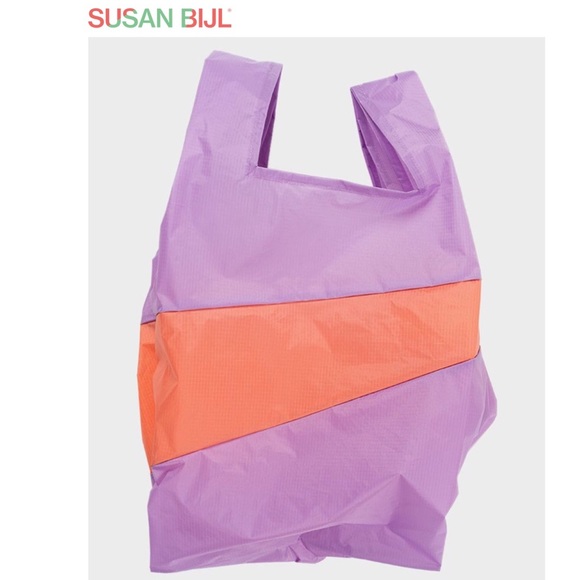 New Susan Bijl Large Purple Eco Shopping Tote Bag - Picture 2 of 7